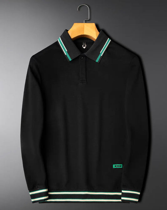 Zozeras Vintage Emblem Knit Polo T-Shirt